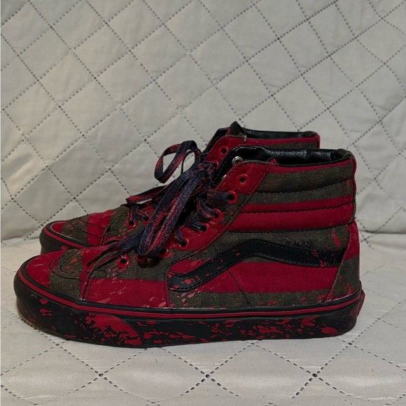 Vans House of Terror x Sk8- High The Nightmare on Elm Street Size Men 8 Wm 9.5 - Picture 3 of 7